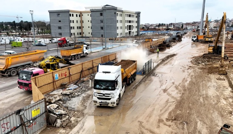 Körfezray inşaatında çevre ve trafik önlemi