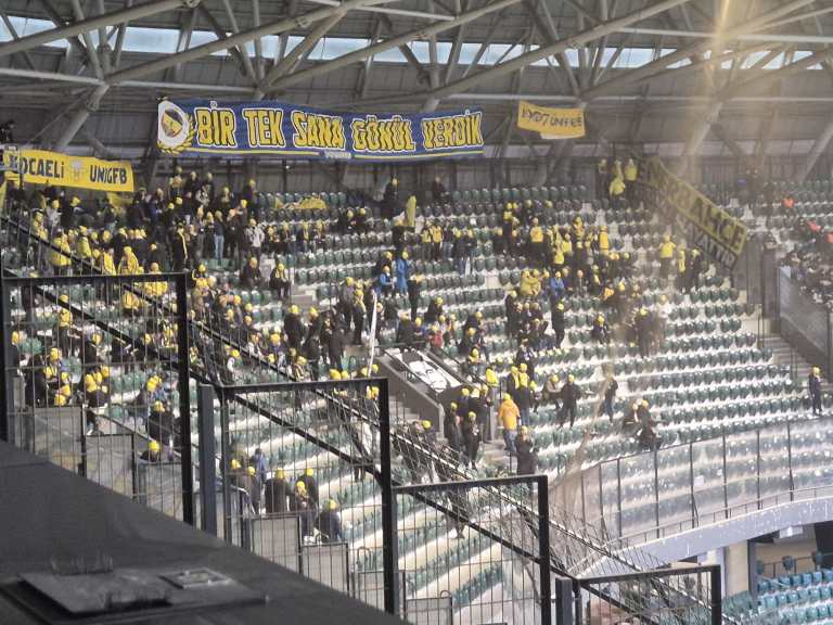 Kocaeli’de Fenerbahçe taraftar coşkusu