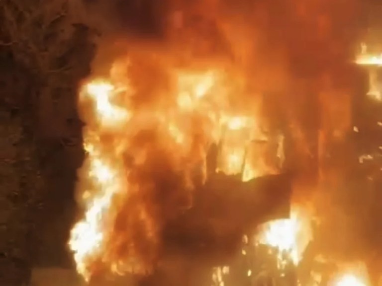 D-100 Karayolunda Tır Yangını Paniğe Neden Oldu